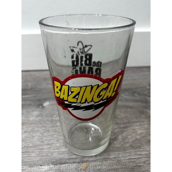 The Big Bang Theory 16 Oz Pint Beer Drinking Cocktail Glass Barware Bazinga - Picture 3 of 6